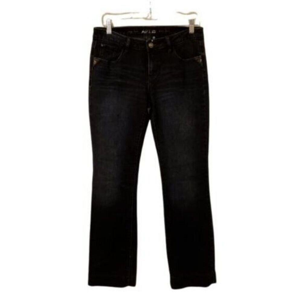 Apt. 9 Womens Size 4 Black  Solid BootCut Jeans